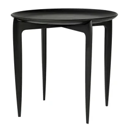 Plateau pliable Ø 45 cm, Noir