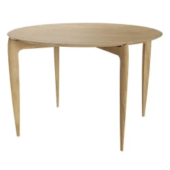 Plateau pliable Ø60cm, Oiled oak