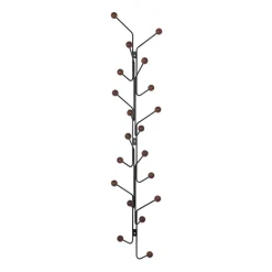 Porte vêtements Bill Vertical, Noir-marron foncé