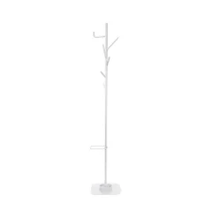 Porte-manteau Alfred avec porte-parapluie, blanc