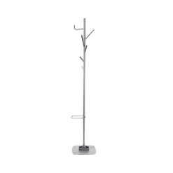 Porte-manteau Alfred avec porte-parapluie, gris clair