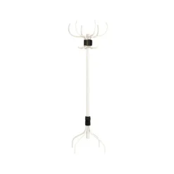 Porte-manteau Babe, Blanc-ceinture cuir noir