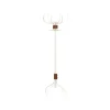 Porte-manteau Babe, Blanc-ceinture cuir brun