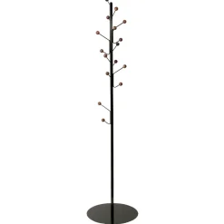 Porte-manteau Bill Floor, Marron foncé-noir