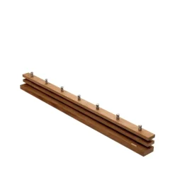 Porte-manteau Cutter, Teck, 7 pcs boutons