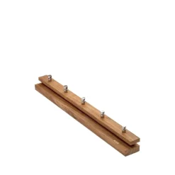 Porte-manteau Cutter, Teck, 5 pcs boutons