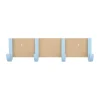 Portemanteau Jay 4 crochets, Beige-light blue