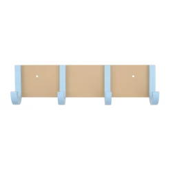 Portemanteau Jay 4 crochets, Beige-light blue