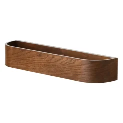 Porte-manteau mural Epoch 50 cm, Chêne teinté foncé