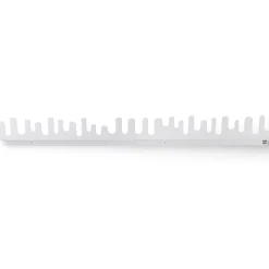 Porte-manteau mural Wave, blanc