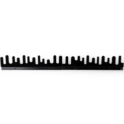Porte-manteau mural Wave, noir
