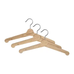 Porte-manteau Nostalgi, 3 pièces, Chêne