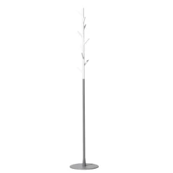 Porte-manteau Sticks - sur pied, blanc-argent