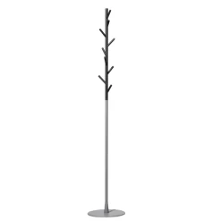 Porte-manteau Sticks - sur pied, gris foncé/argent
