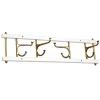 Porte-manteaux Maxi 4, Blanc-Laiton