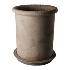 Pot en terre cuite Ernst avec soucoupe, Ø25x28 cm