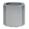Pot Funki L 52 cm, Aluminium brossé