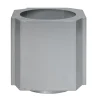 Pot Funki M 40 cm, Aluminium brossé