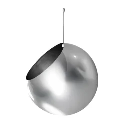 Pot suspendu GLOBE Ø21 cm h32 cm, Argent