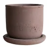 Pot Terra, Brown, Ø16x16 cm