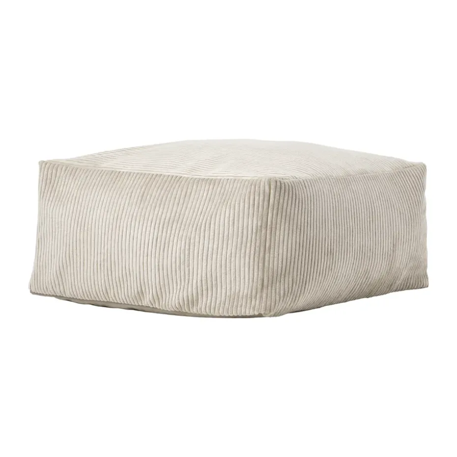 Pouf assise Kid's Base 85x85x34 cm, Blanc naturel
