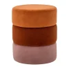 Pouf Bilbao Ø37x45 cm, Orange