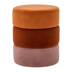 Pouf Bilbao Ø37x45 cm, Orange