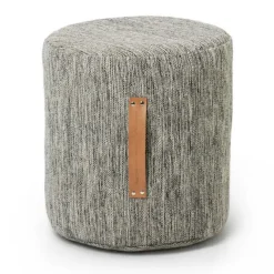 Pouf Björk haut, gris clair