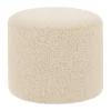 Pouf Bon Ø50x41 cm, Eggshell