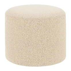 Pouf Bon Ø50x41 cm, Eggshell