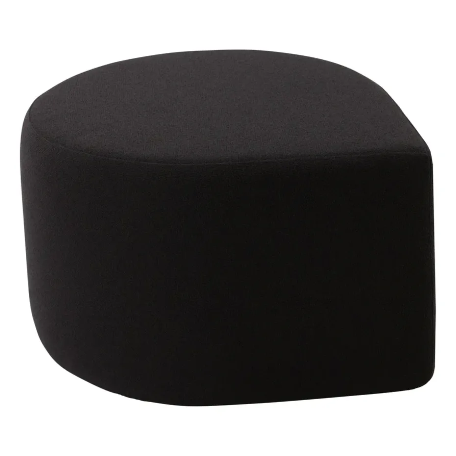 Pouf bouclé Stilla, Anthracite