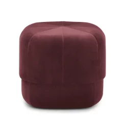 Pouf Circus, rouge foncé
