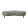 Pouf Dandy, Black oak-Spiral 23 Monochrome