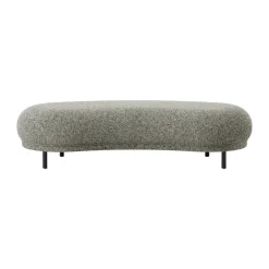 Pouf Dandy, Black oak-Spiral 23 Monochrome