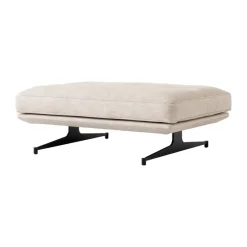 Pouf Inland AV32 78x113 cm, Argile 0011-noir chaud