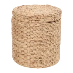 Pouf Lily avec couvercle Ø41x43 cm, Natural