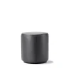 Pouf Mono, Cuir Omni 301 noir-Ø39 cm