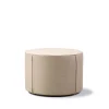 Pouf Mono, Grand Linen beige-Ø55 cm