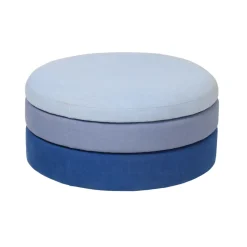 Pouf Pond 30 cm, Teintes bleutées