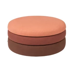 Pouf Pond 30 cm, Teintes rouillées