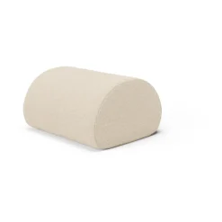 Pouf Rouli pure bouclé, Off-white