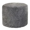 Pouf Shepherd Frida, gris graphite