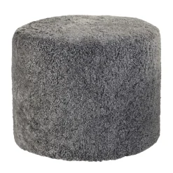 Pouf Shepherd Frida, gris graphite