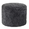 Pouf Shepherd Frida, noir graphite