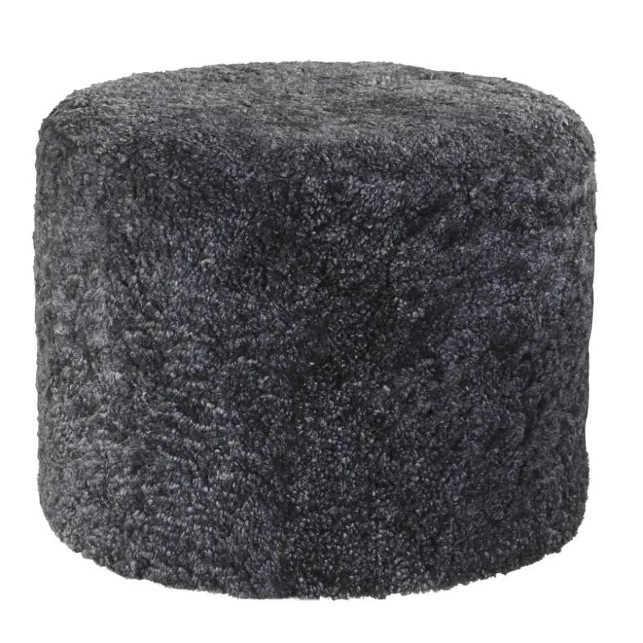 Pouf Shepherd Frida, noir graphite