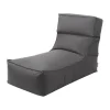 Pouf STAY fauteuil lounge 60x120 cm, Coal