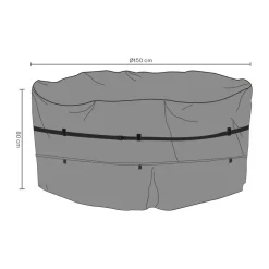 Protection de meuble Brafab ensemble salle à manger, Noir 150x80 cm