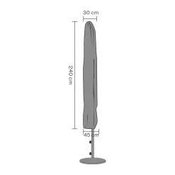 Protection de meuble Brafab parasol, Noir 240 cm