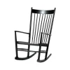 Rocking-chair J16, Noir-chêne noirci