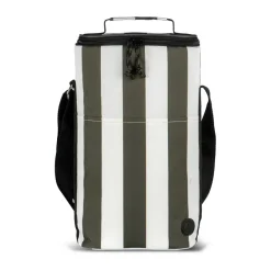 Sac isotherme City haut 9 L, Vert-blanc